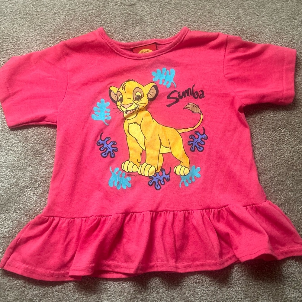 Vintage Disney Pink Simba Short Sleeve Tee